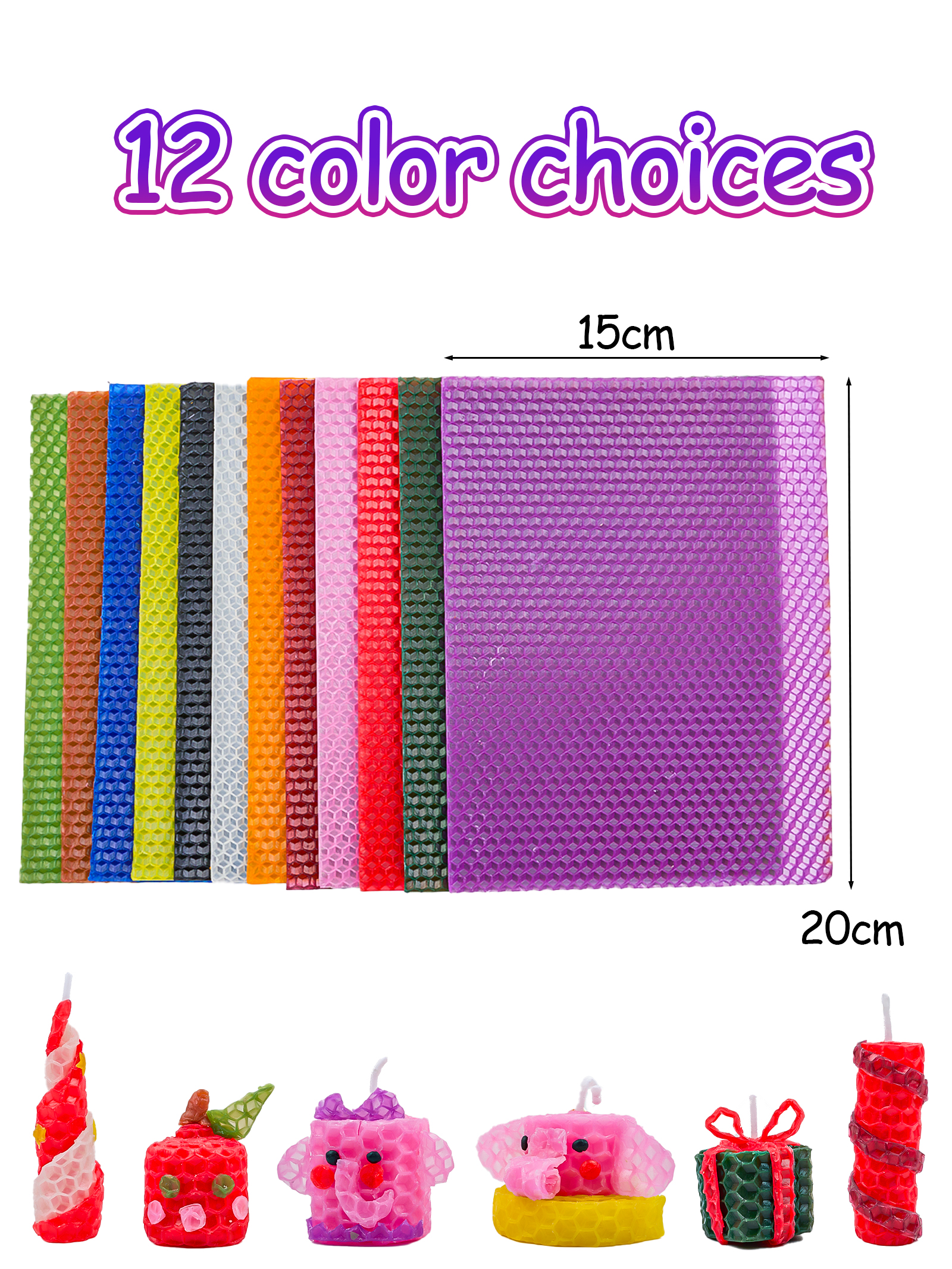 6pcs 15*20cm Color Beeswax She - Beeswax Sheet Roll recension och pris