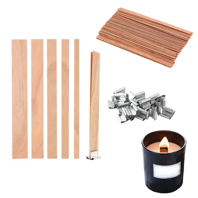 30/50pcs Wooden Candle Wick Se - Candle Making Supplies Jars recension och pris