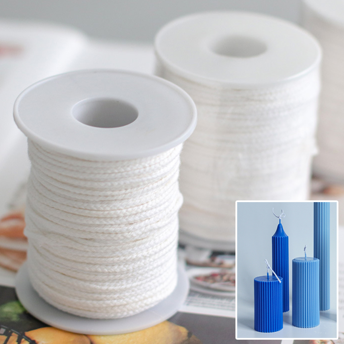 61 Meters/Roll White Candle Wi - Candle Wax Scale recension och pris