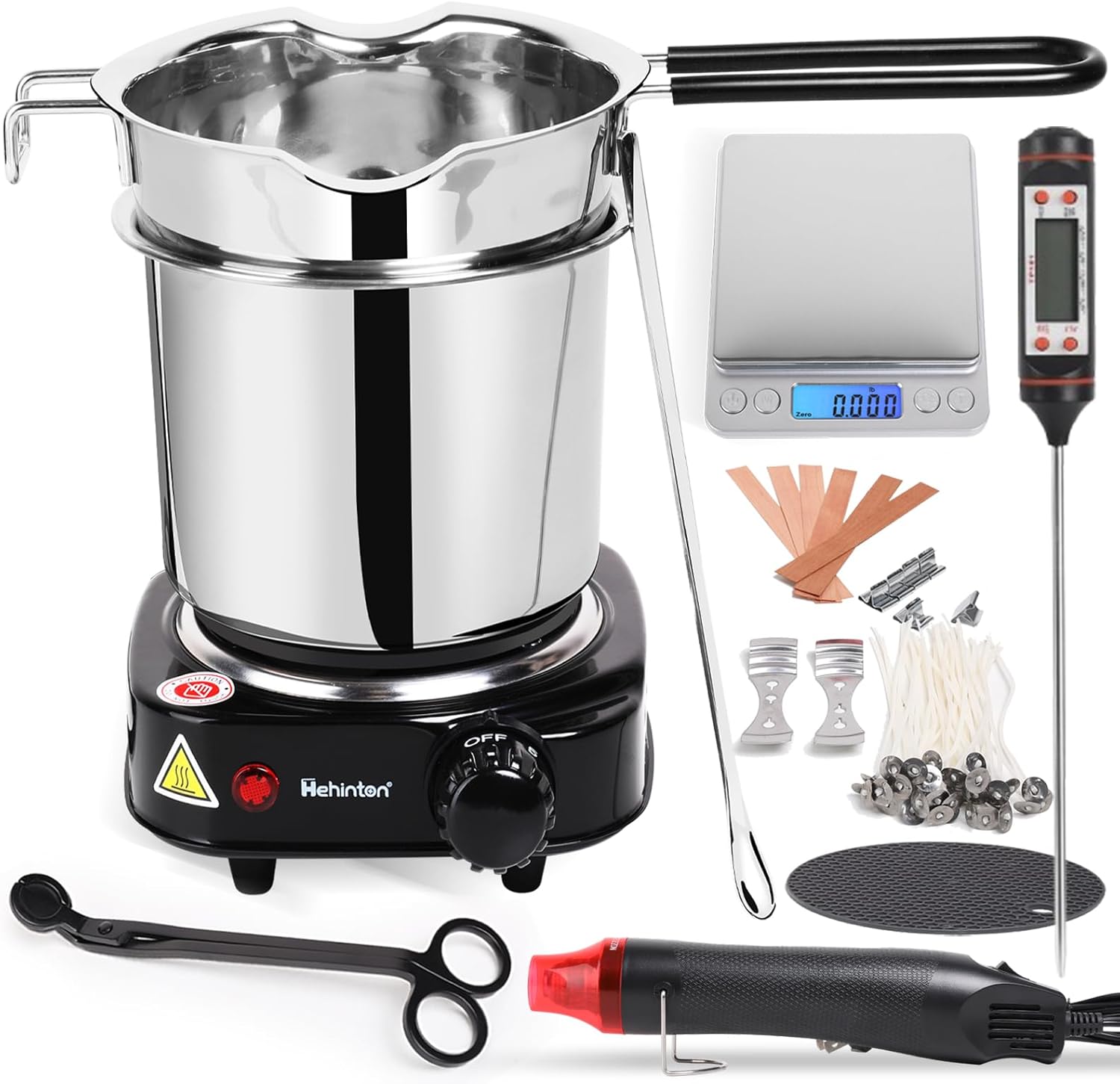 Double Boiler Wax Melter for C - Candle Wax Scale recension och pris