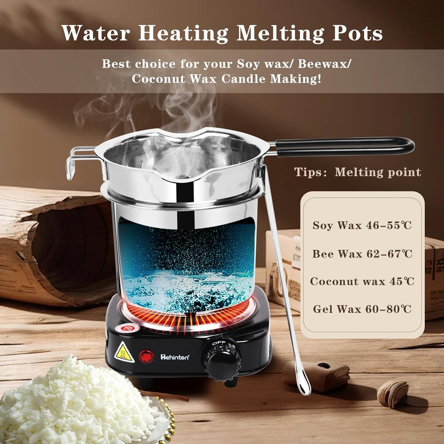 Double Boiler Wax Melter for C - Candle Wax Scale recension och pris