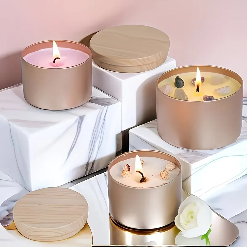 Rose Golden Metal Candle Jars  - Candle Making Supplies Jars recension och pris