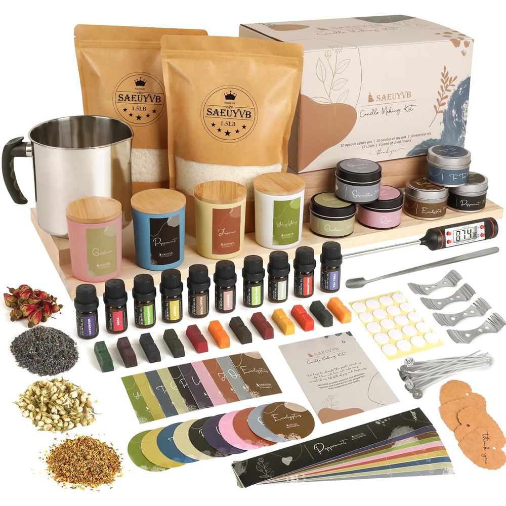 DIY Soy Candle Making Kit - Su - Candle Making Supplies Jars recension och pris