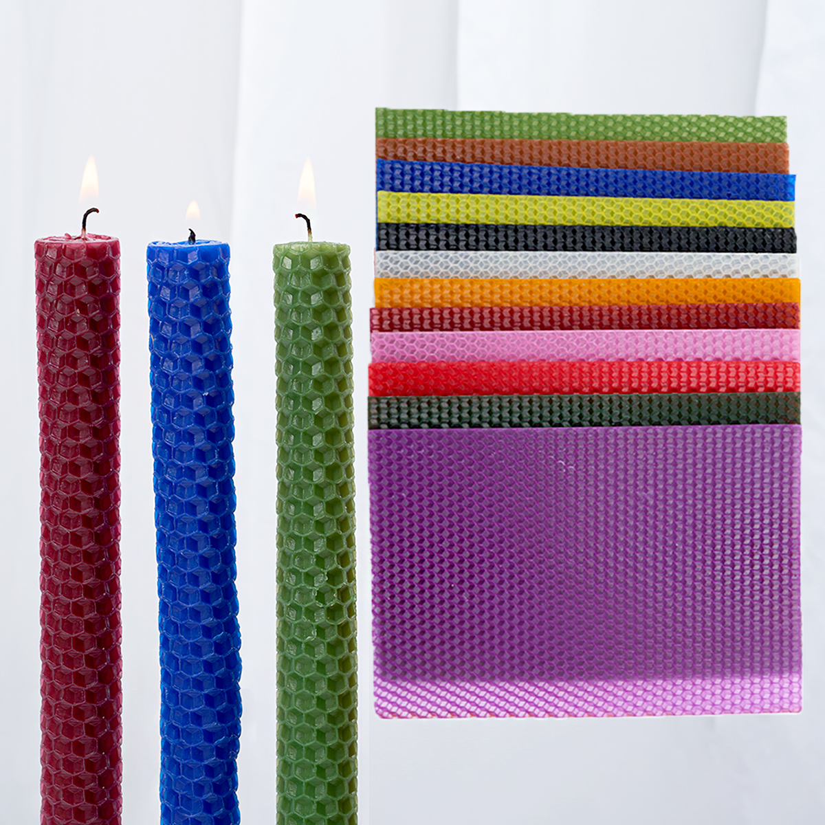 15*20Cm 6Pcs 12Colors Colored  - Beeswax Sheet Roll recension och pris