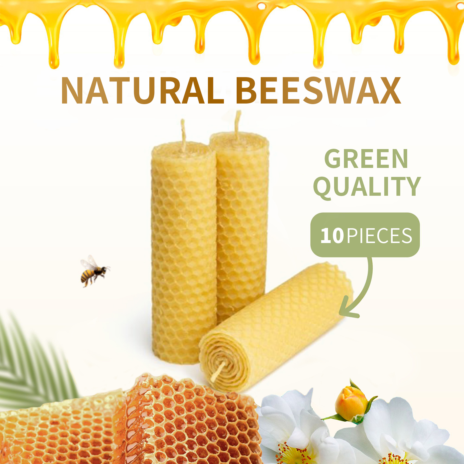 Beeswax Sheets for Candle Maki - Beeswax Sheet Roll recension och pris