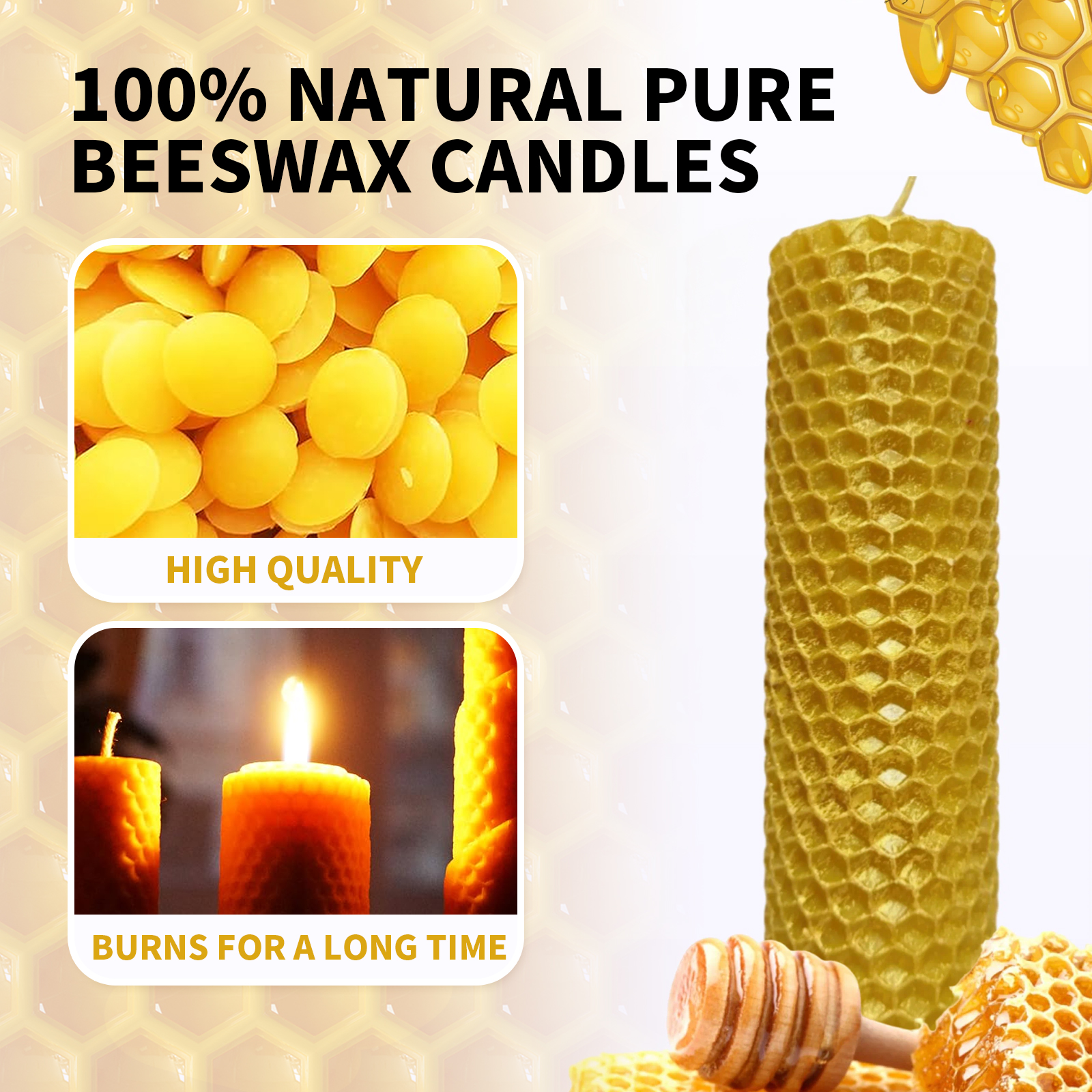 Beeswax Sheets for Candle Maki - Beeswax Sheet Roll recension och pris