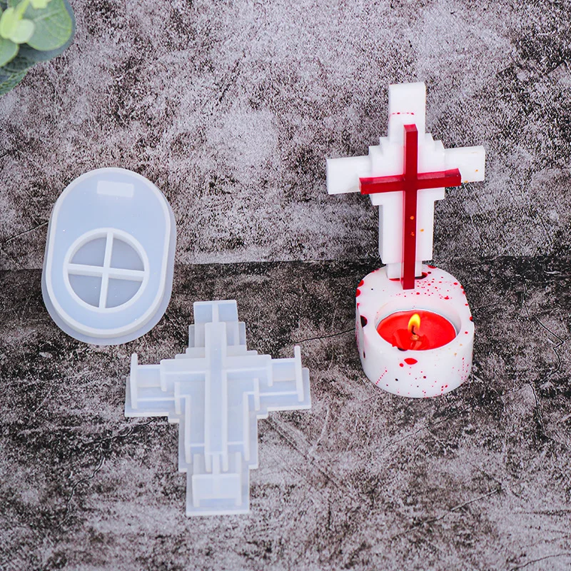 Jesus Cross Candle Holder Sili - Candle Making Supplies Jars recension och pris
