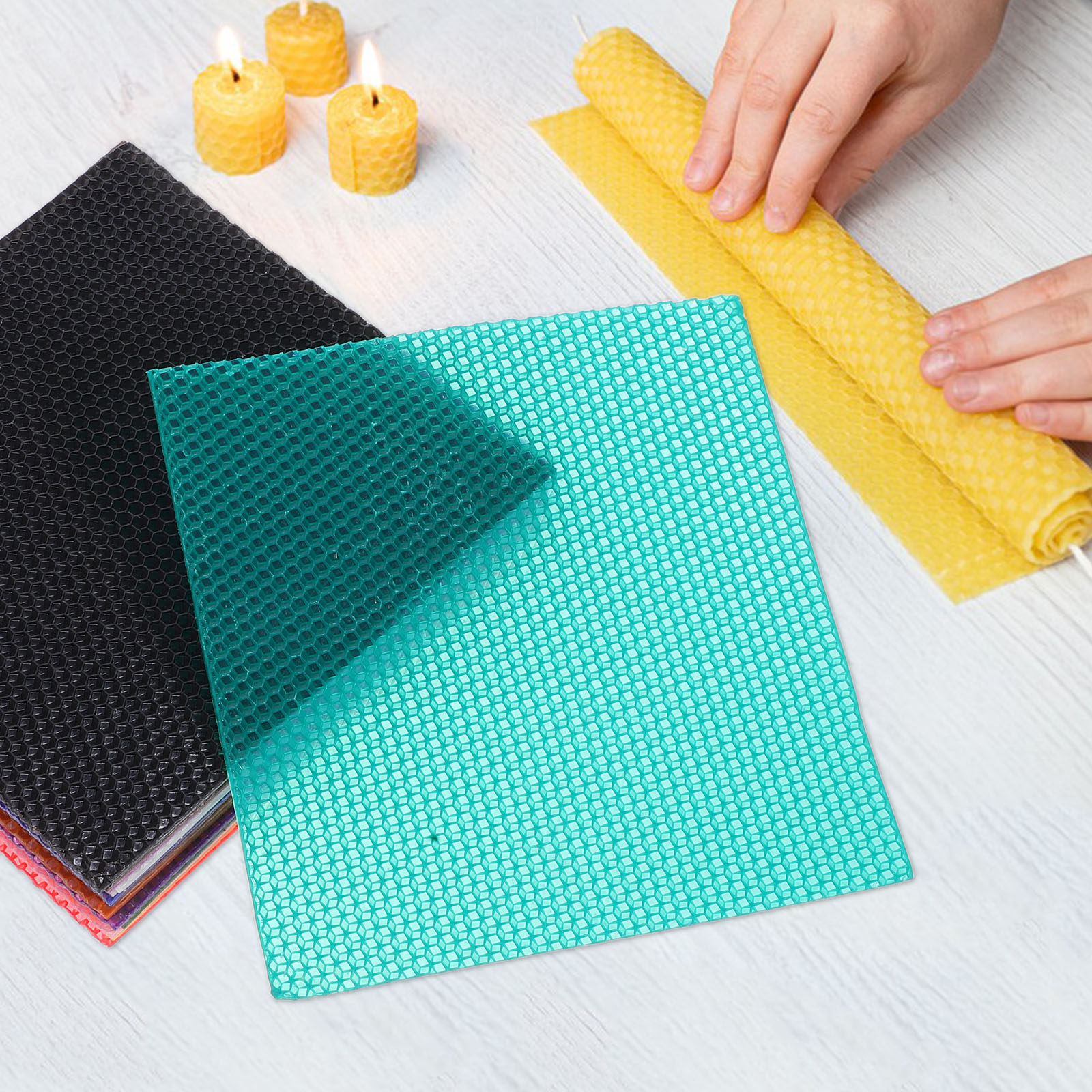 1Set Pre-Cut Beeswax Sheets fo - Beeswax Sheet Roll recension och pris