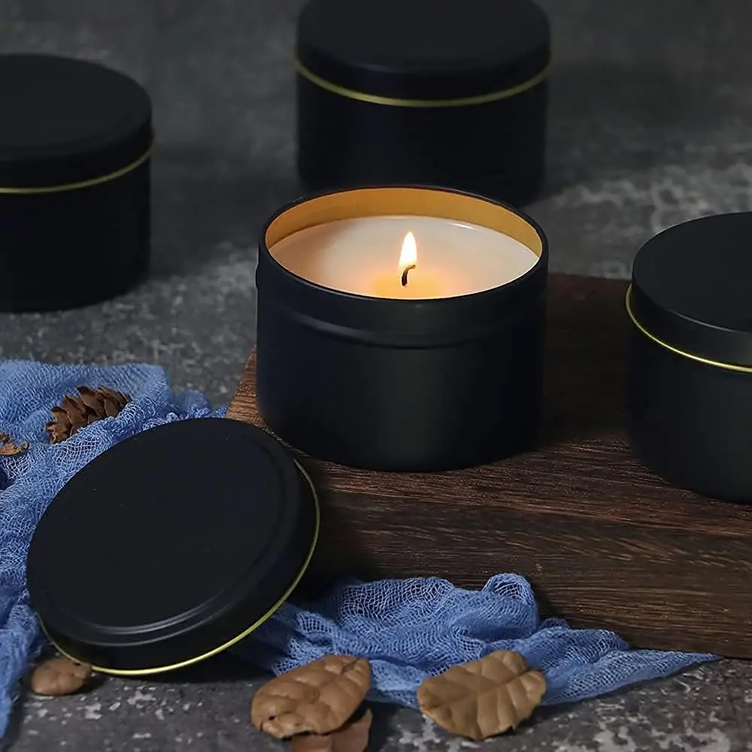 4oz/ 8oz Candle tins with lids - Candle Making Supplies Jars recension och pris