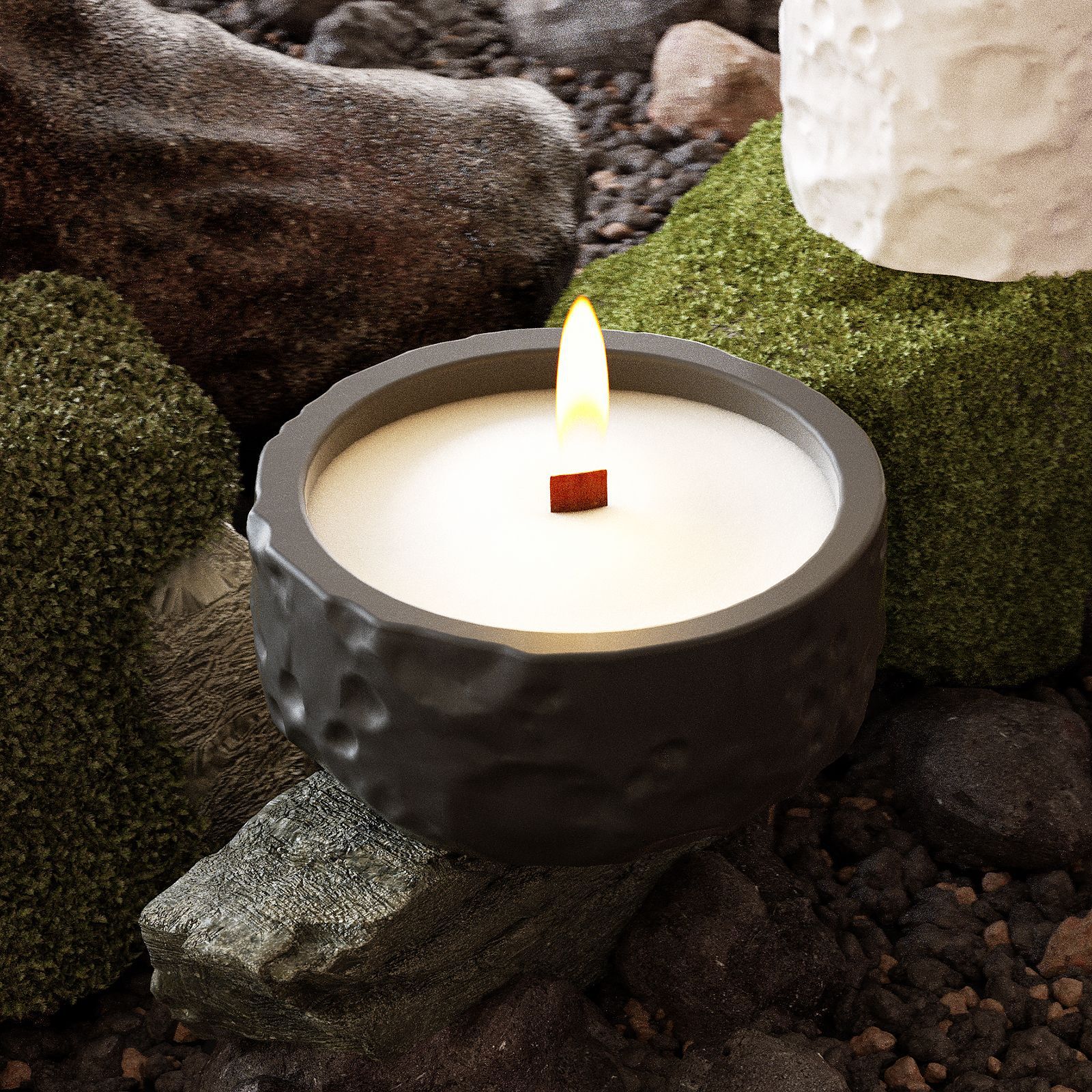 Lunar Texture Candle Jar Silic - Candle Making Supplies Jars recension och pris
