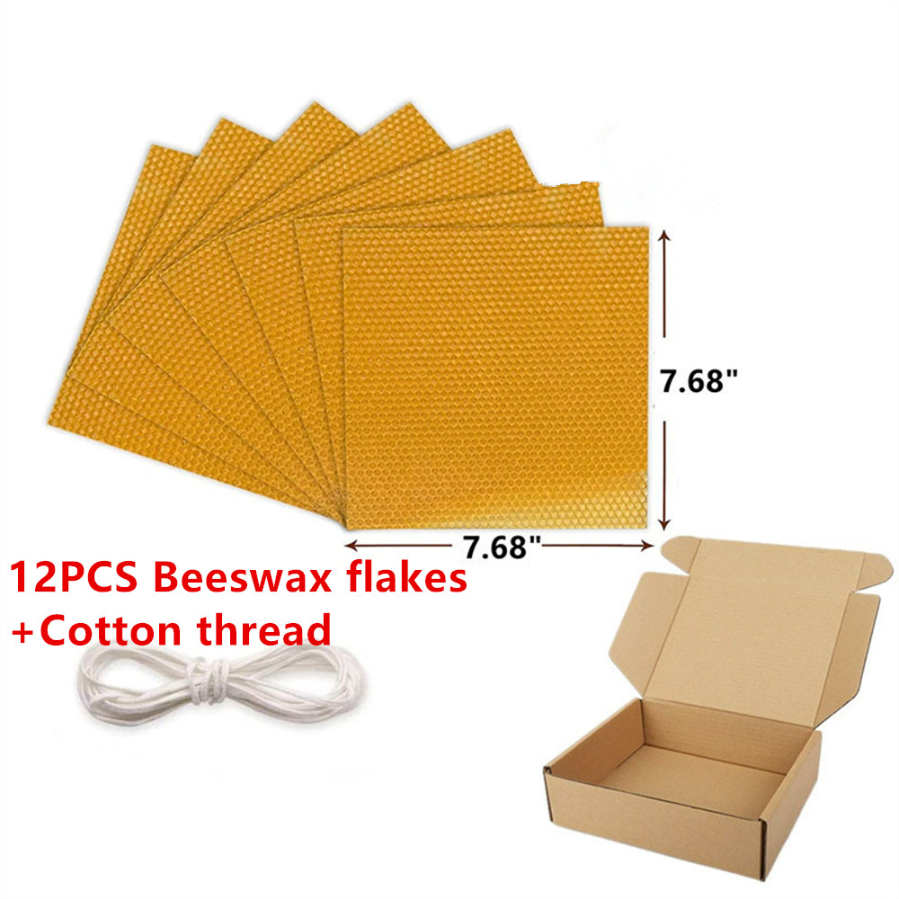 12 pcs Beeswax Thin Sheets Kit - Beeswax Sheet Roll recension och pris