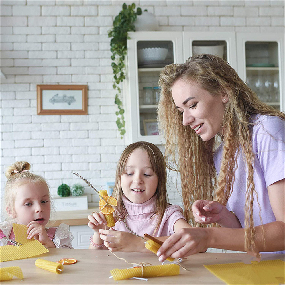 12 pcs Beeswax Thin Sheets Kit - Beeswax Sheet Roll recension och pris