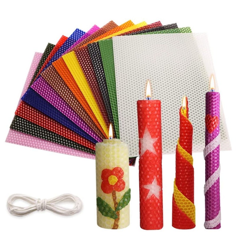 12pcs 15x20cm Macaron Color Be - Beeswax Sheet Roll recension och pris