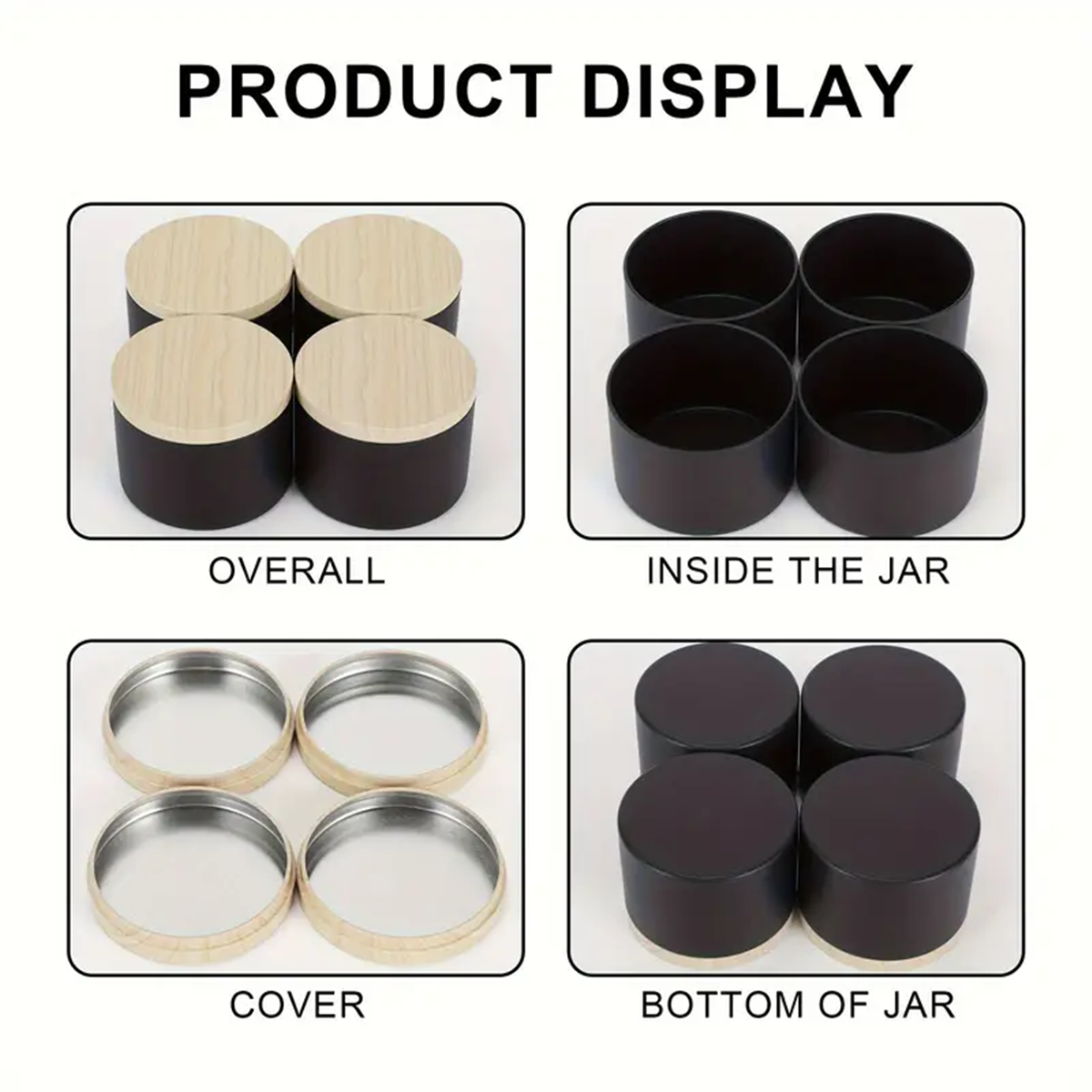 12pcs 4oz Candle Tins With Lid - Candle Making Supplies Jars recension och pris